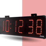 HMS LED klukka með rauðum stöfum HMS LED klukka með rauðum stöfum