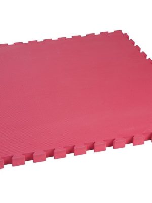 Mjúk motta, svört 100 x 100 x 4 cm