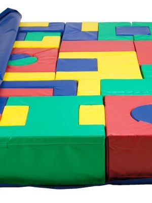 Velti- og leikmotta með froðueiningum Stærð 240 x 150 x 30 cm