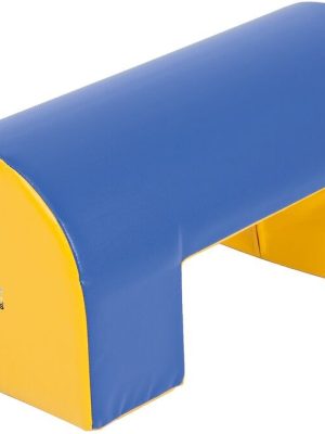 Botn 30 x 30 x 60 cm Litur áklæðis blár/gulur