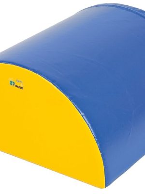 Hálf sívalningur 60 x 30 x 60 cm Litur loks blár/gulur