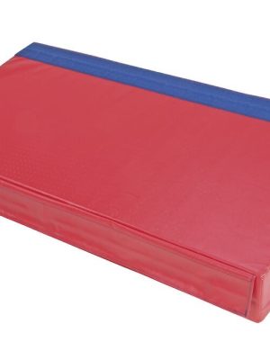 Samsett fleygmotta úr froðu, hluti 2, rauð, 130 x 65 x 15-30 cm