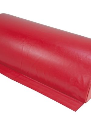 Samsettur hálfur sívalur úr froðu 130 x 65 x 32,5 cm rauður