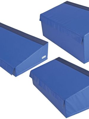 Samsett fleygmotta, 3 hlutar, 195 x 130 x 15-60 cm