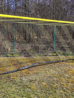 Knattspyrnumark Quick-Flex æfingamark 550 x 220 cm æfingamark með flutningstaska