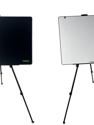 Stafræn tvíhliða taktíkstafla með standi. Rafræn og hvít tafla, 80 x 60 cm.