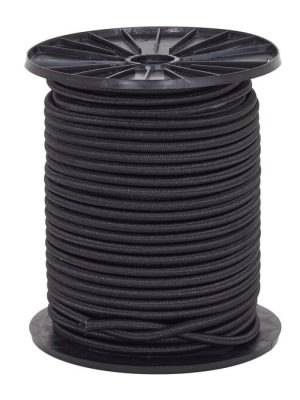 Teygjusnúra 8 mm fyrir netfestingu, 50 metrar. Þykkt: 8 mm.