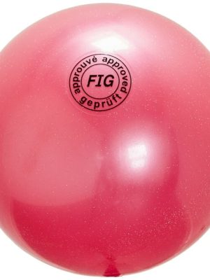 Fimleikabolti FIG 19 cm, málmbleikur 420 g