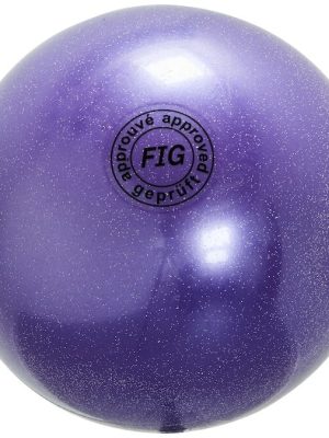 Fimleikabolti FIG 19 cm, málmfjólublár 420 g