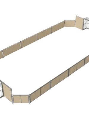 Fjölvallar LERKI 14,5 x 7 metrar. Þar á meðal 2 smámörk 240 x 160 cm.