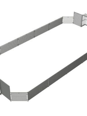 Fjölvallarstál 14,5 x 7 metrar. Þar á meðal 2 smámörk 160 x 240 cm