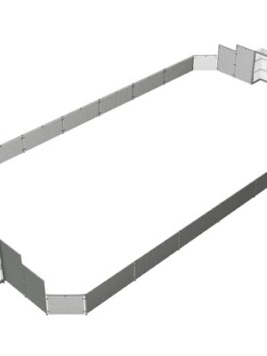 Fjölvallarstál 24,5 x 12 metrar. Þar á meðal tvö mark 200 x 300 cm.