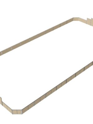 Fjölvallar LARCH 32 x 15 metrar. Þar á meðal tvö mark 200 x 300 cm.