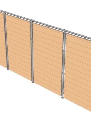 Kúluveggur LERKI 500 x 208 cm Breidd: 500 cm x Hæð: 208 cm