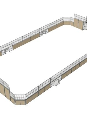 IBROX fjölþrautarvöllur 24 x 12 metrar Blanda af TRESS Thor og Lærkebane