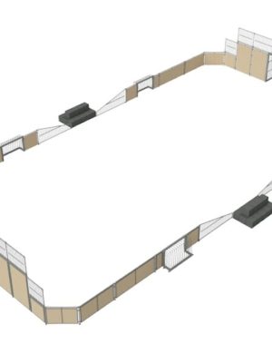 Selhurst Park Multiarena 24 x 12 metrar Innifalið. palli