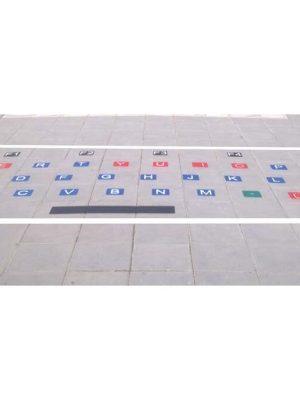 Lyklaborð til að merkja malbik 313 x 130 cm