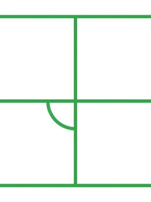 Grænn ostabraut Til að merkja út á malbiki