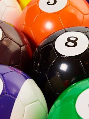 Safepitch fótboltalaug, einlitur fótbolti