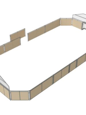 Fjölbrautar lerkiviður 12,5 x 6,33 metrar