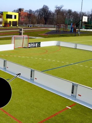 Fjölíþróttasett 15 x 10 m, svart