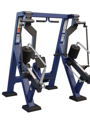 Sitjandi brjóstpressa - götustöng