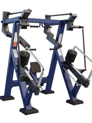 Sitjandi upprétt brjóstpressa - götustöng