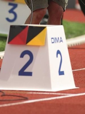 Númerakassi fyrir frjálsar íþróttir