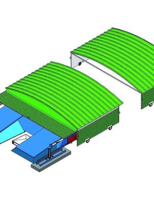 Bílskúr fyrir stangarstökksmottu DIMA
