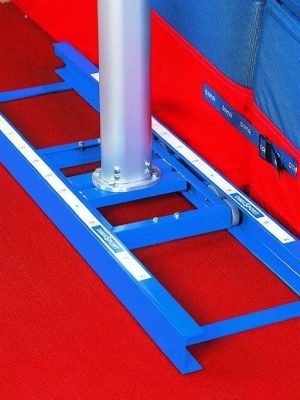 Hlaupandi teinar fyrir stangarstökksstuðning