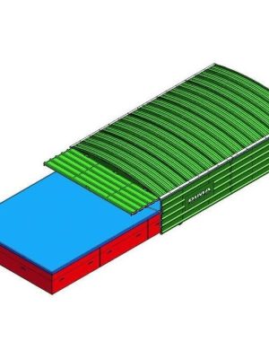 Bílskúr fyrir hástökksmottu DIMA