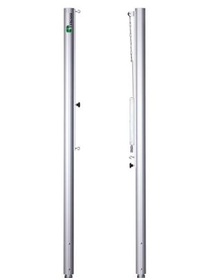 Blakboltastuðningar úr áli, Ø: 65 mm, framleiddir samkvæmt EN1271 flokki C.