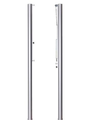 Blakboltastuðningar úr áli, Ø: 100 mm, framleiddir samkvæmt EN1271 flokki C.