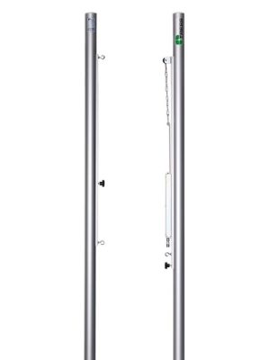 Blakboltastuðningar úr áli, Ø: 83 mm, framleiddir samkvæmt EN1271 flokki C.