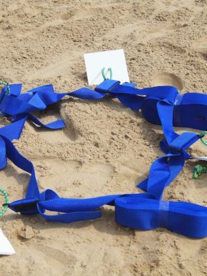 Línur fyrir strandfótbolta 36 x 26 metrar. Fullkomin vallarmerking.