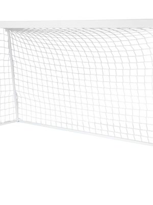 Fótboltamark 5 manna, hvítt. Net innifalið.