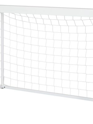 Knattspyrnumark fyrir 3 menn, hvítt. Net innifalið.