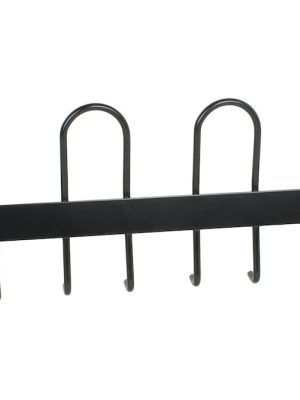 Fatahengi 60 cm, svart með 8 krókum