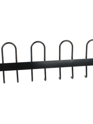 Fatahengi 90 cm, svart með 12 krókum