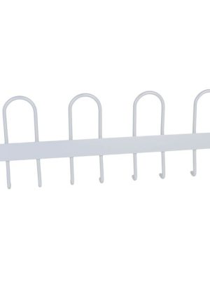 Fatahengi 90 cm, silfurgrátt með 12 krókum