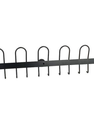 Fatahengi 120 cm, svart með 16 krókum