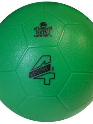 Skólafótbolti fyrir Trial Light stærð 4, grænn Ø 19,5 cm, þyngd u.þ.b. 360 g
