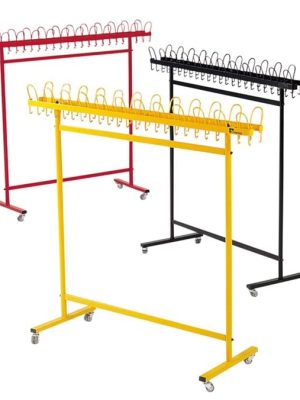 Tvöfaldur fataskápur á hjólum, sérlitur B: 180, H: 173, Þ: 63 cm