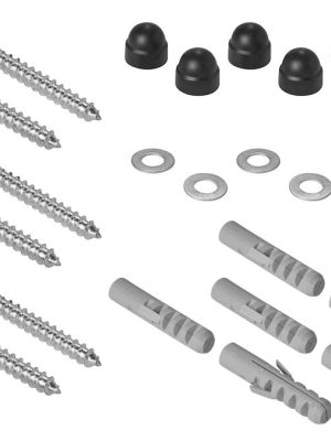 Festingarsett fyrir 3 veggstuðninga