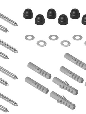 Festingarsett fyrir 4 veggstuðninga