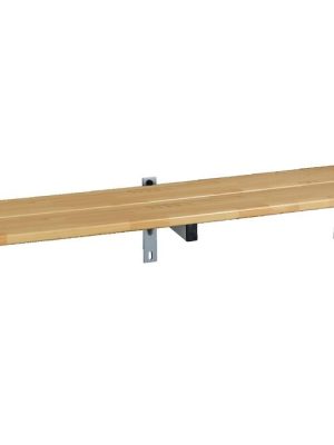 Furubekkur til veggfestingar 250 cm með 3 veggstuðningum