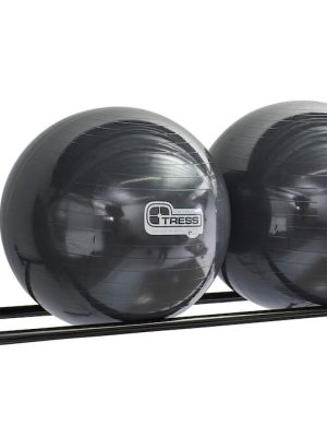 Vegghengi fyrir fimleikabolta. B: 166 cm, Þ: 55 cm. Litur: Svartur.