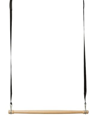 Trapezstöng úr tré með festingum og nylonólum