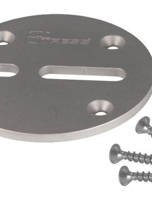 Vírgólffesting Ø 86 mm, þ.m.t. skrúfur Ryðfrítt stál