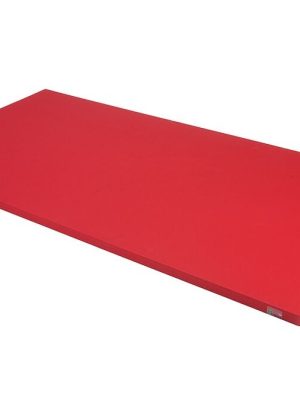 Júdómotta Pro, 200 x 100 x 4 cm, rauð